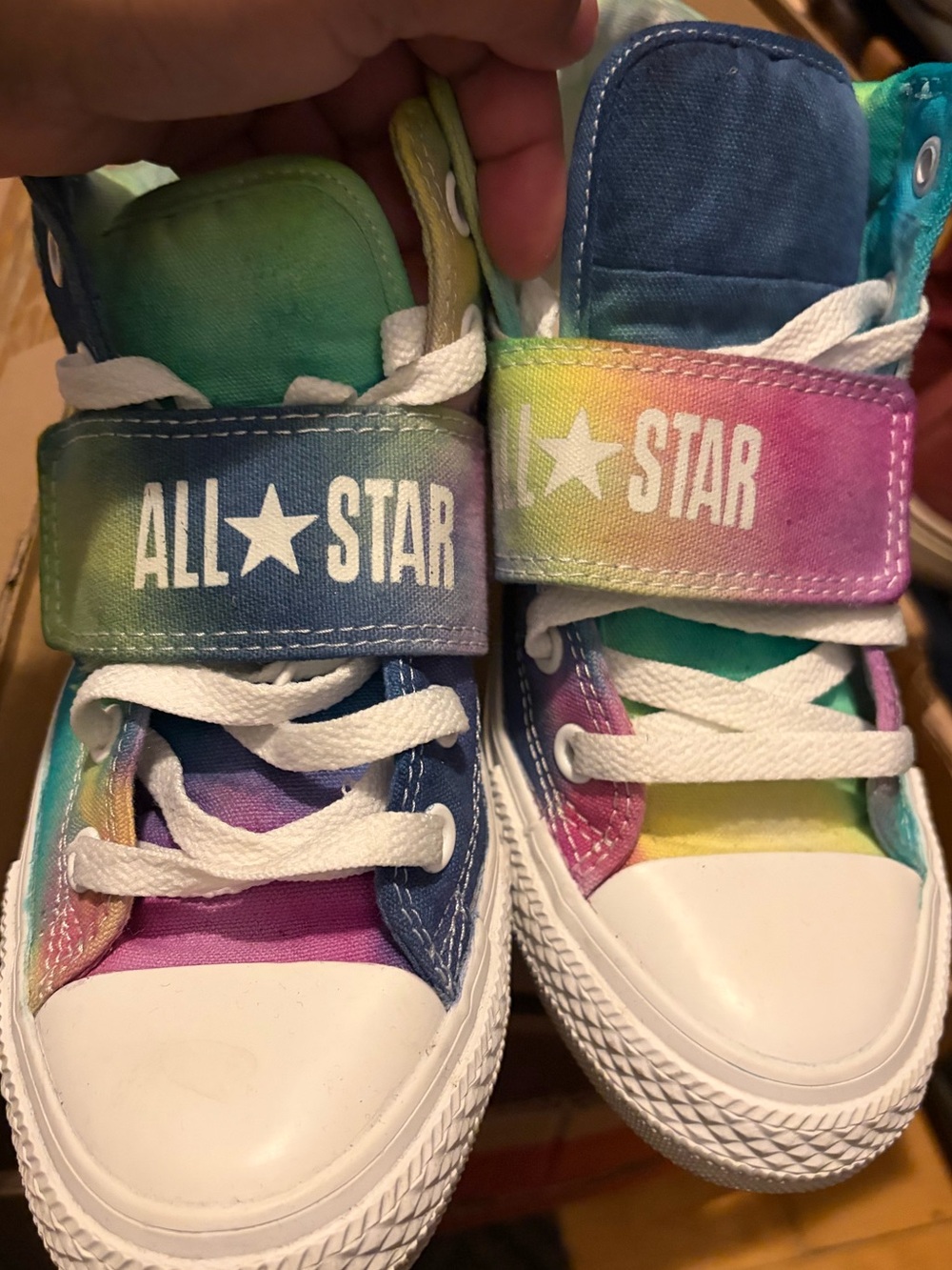 Converse All Star' Rainbow Tie-Dye High Top Sneakers Chuck